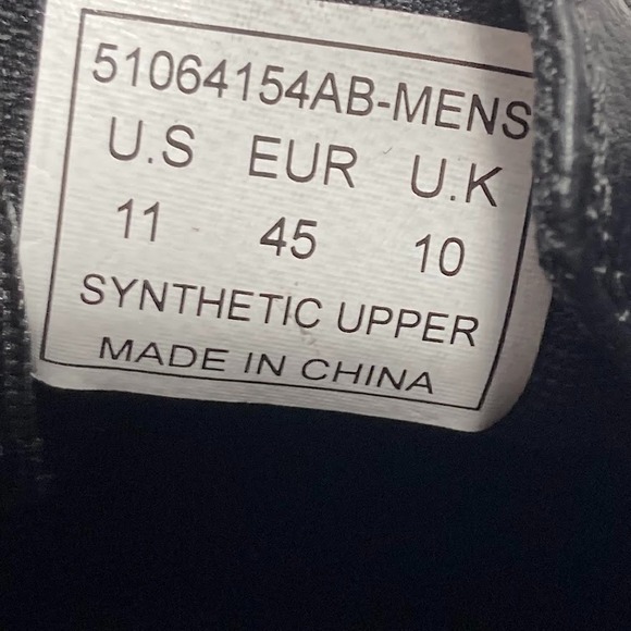 Levi's Leather Sneaker Men's Size 11 Anakin NL Bk Synthetic Black Rubber Sole - Picture 3 of 14